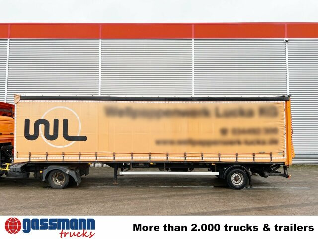 Dropside/ Flatbed semi-trailer Ackermann PS-F 5.3/10.1 E SPS, Edscha-Verdeck, LBW: picture 8
