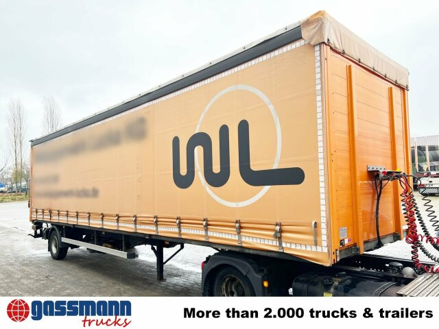 Dropside/ Flatbed semi-trailer Ackermann PS-F 5.3/10.1 E SPS, Edscha-Verdeck, LBW: picture 6