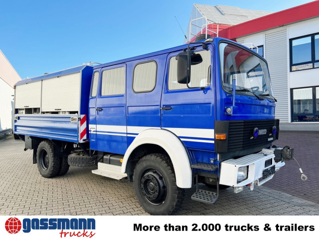 Dropside/ Flatbed truck Iveco 120-23 AW 4x4 Doka, V8-Motor, Gerätewagen,: picture 10