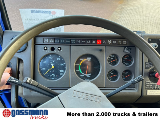 Dropside/ Flatbed truck Iveco 120-23 AW 4x4 Doka, V8-Motor, Gerätewagen,: picture 7