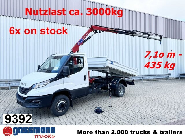 Iveco Daily 70C18H 4x2 mit Kran HMF 340-K3, Funk - Tipper, Crane truck: picture 1 Iveco Daily 70C18H 4x2 mit Kran HMF 340-K3, Funk - Tipper, Crane truck: picture 1