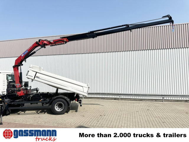 New Tipper, Crane truck MAN TGM 18.320 4x2, Kran HMF 1320 K3, Funk: picture 12