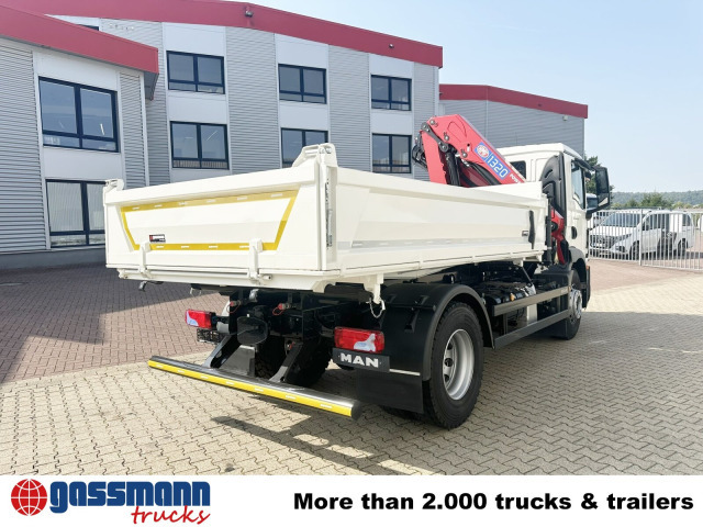 New Tipper, Crane truck MAN TGM 18.320 4x2, Kran HMF 1320 K3, Funk: picture 10