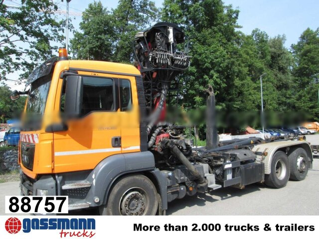 MAN TGS 26.400 6x2-4 BL, Lenk-/Liftachse, Kran - Hook lift truck, Crane truck: picture 1 MAN TGS 26.400 6x2-4 BL, Lenk-/Liftachse, Kran - Hook lift truck, Crane truck: picture 1