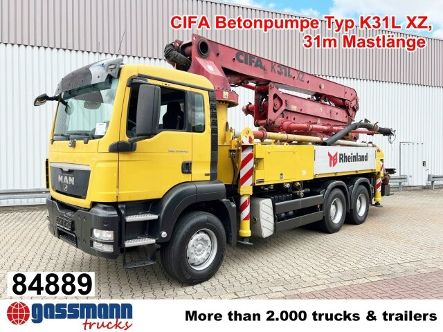 MAN TGS 33.440 6X4 BB, Betonpumpe CIFA K31L XZ, 31m - Concrete pump truck: picture 1 MAN TGS 33.440 6X4 BB, Betonpumpe CIFA K31L XZ, 31m - Concrete pump truck: picture 1