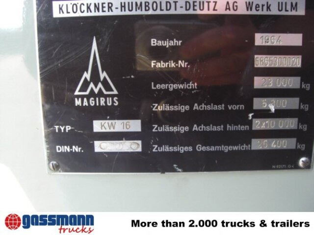 Magirus Deutz Magirus Uranus 250D 22 KW16 - Fire engine, Crane truck: picture 4 Magirus Deutz Magirus Uranus 250D 22 KW16 - Fire engine, Crane truck: picture 4