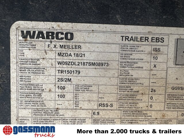 Meiller Meiller MZDA 18/2, geteilte Bordwände - Tipper trailer: picture 3 Meiller Meiller MZDA 18/2, geteilte Bordwände - Tipper trailer: picture 3