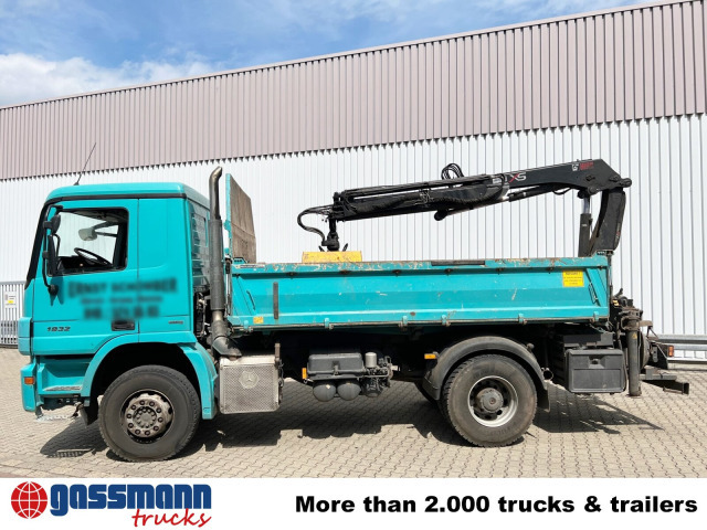 Tipper, Crane truck Mercedes-Benz Actros 1832 K 4x2 mit Heckkran Hiab XS 099ES-2: picture 13
