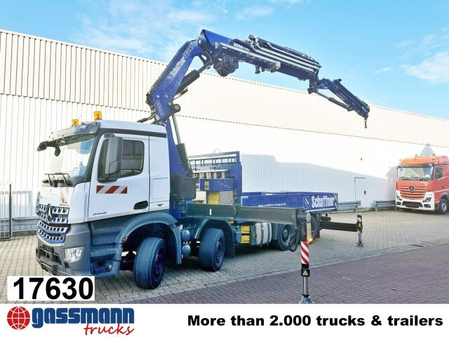 Mercedes-Benz Arocs 3245 L 8x2/6, Kran Fassi F 545 RA 2.26 XE, - Dropside/ Flatbed truck, Crane truck: picture 1 Mercedes-Benz Arocs 3245 L 8x2/6, Kran Fassi F 545 RA 2.26 XE, - Dropside/ Flatbed truck, Crane truck: picture 1