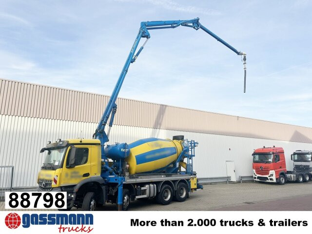 Mercedes-Benz Arocs 3246 B 8x4 Stetter Mischer 7m³, Pumpe 25m - Concrete mixer truck: picture 1 Mercedes-Benz Arocs 3246 B 8x4 Stetter Mischer 7m³, Pumpe 25m - Concrete mixer truck: picture 1