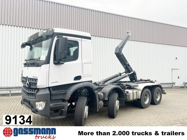 Mercedes-Benz Arocs 4142/48 K 8x4/4, Grounder, Meiller RS26 - Hook lift truck: picture 1 Mercedes-Benz Arocs 4142/48 K 8x4/4, Grounder, Meiller RS26 - Hook lift truck: picture 1