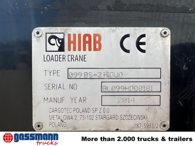 Tipper, Crane truck Mercedes-Benz Atego 1624/27 4x2, Heckkran Hiab 099 BS-2 HiDuo,: picture 15 Tipper, Crane truck Mercedes-Benz Atego 1624/27 4x2, Heckkran Hiab 099 BS-2 HiDuo,: picture 15