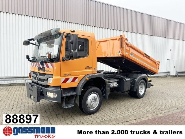 Mercedes-Benz Atego 1624 AK 4x4, AT-Motor, - Tipper, Crane truck: picture 1 Mercedes-Benz Atego 1624 AK 4x4, AT-Motor, - Tipper, Crane truck: picture 1