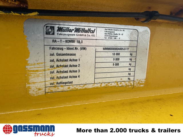 Müller-Mitteltal RA-T-Kombi 18,0 - Roll-off/ Skip trailer: picture 4 Müller-Mitteltal RA-T-Kombi 18,0 - Roll-off/ Skip trailer: picture 4