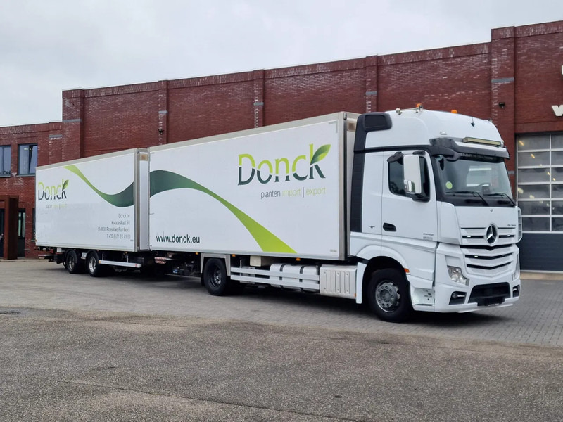 Mercedes-Benz Actros 1942 4x2 - Box with Loadlift - Full air + Pacton Trailer Loadlift - Heating system - Box truck: picture 1 Mercedes-Benz Actros 1942 4x2 - Box with Loadlift - Full air + Pacton Trailer Loadlift - Heating system - Box truck: picture 1