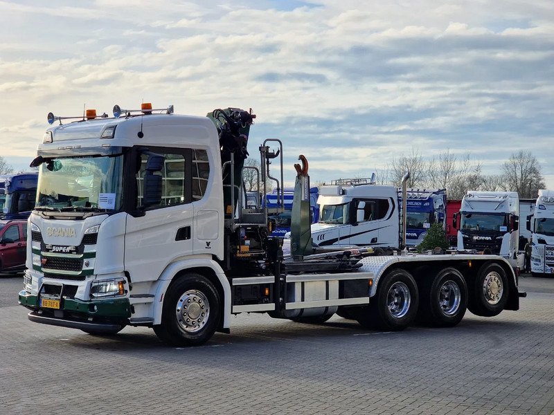 Scania G500 XT 8x4*4 - HMF 2820K Crane - AJK 20T Hooklift - Retarder - Full air - Like new - Hook lift truck, Crane truck: picture 5 Scania G500 XT 8x4*4 - HMF 2820K Crane - AJK 20T Hooklift - Retarder - Full air - Like new - Hook lift truck, Crane truck: picture 5