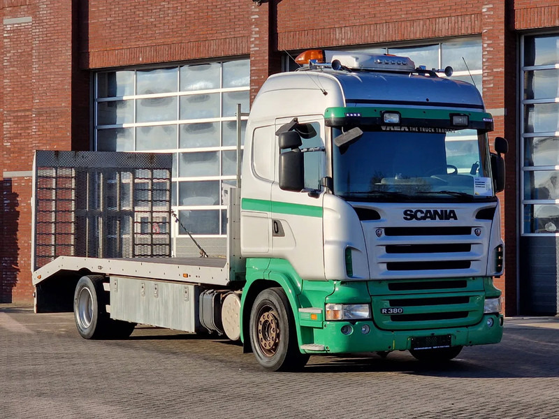 Scania R380 4x2 - Car transport / Flatbed - Ramp - Full air - Night clima - Car transporter truck: picture 1 Scania R380 4x2 - Car transport / Flatbed - Ramp - Full air - Night clima - Car transporter truck: picture 1