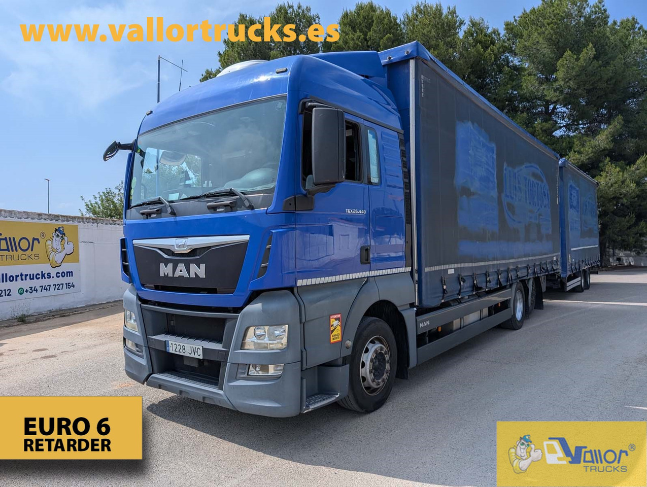 MAN TGX 26.440 - ROAD TRAIN - Curtain side truck: picture 1 MAN TGX 26.440 - ROAD TRAIN - Curtain side truck: picture 1