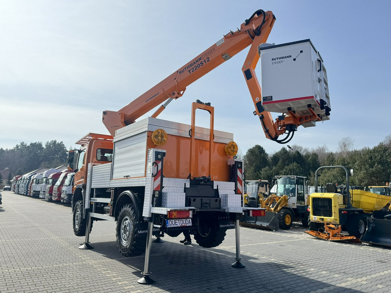 Truck mounted aerial platform Mercedes Atego 1324 4x4 Zwyżka RUTHMANN STEIGER T220S12 Podnośnik Koszowy: picture 21