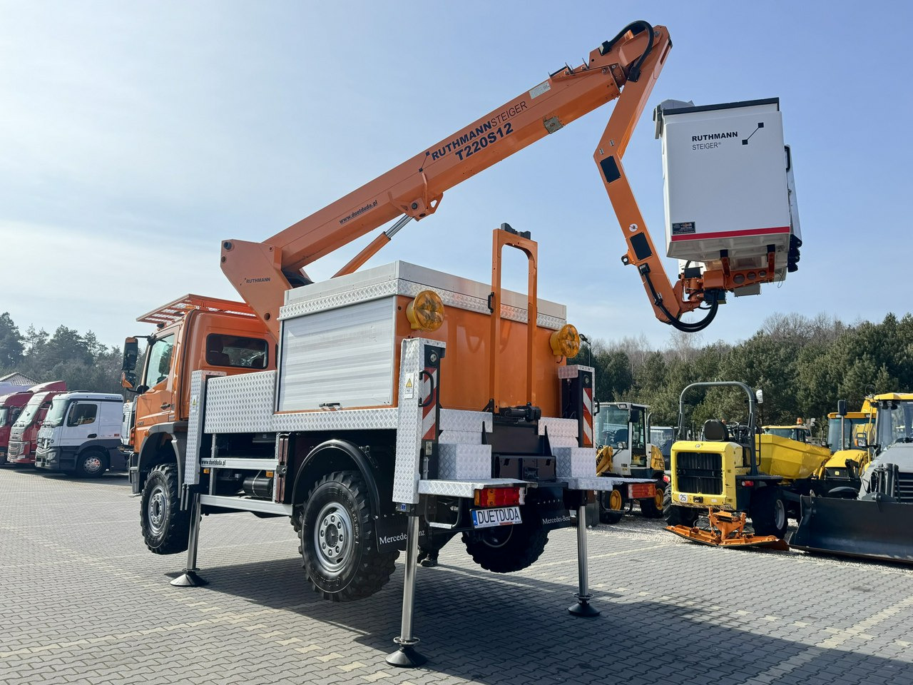 Truck mounted aerial platform Mercedes Atego 1324 4x4 Zwyżka RUTHMANN STEIGER T220S12 Podnośnik Koszowy: picture 18