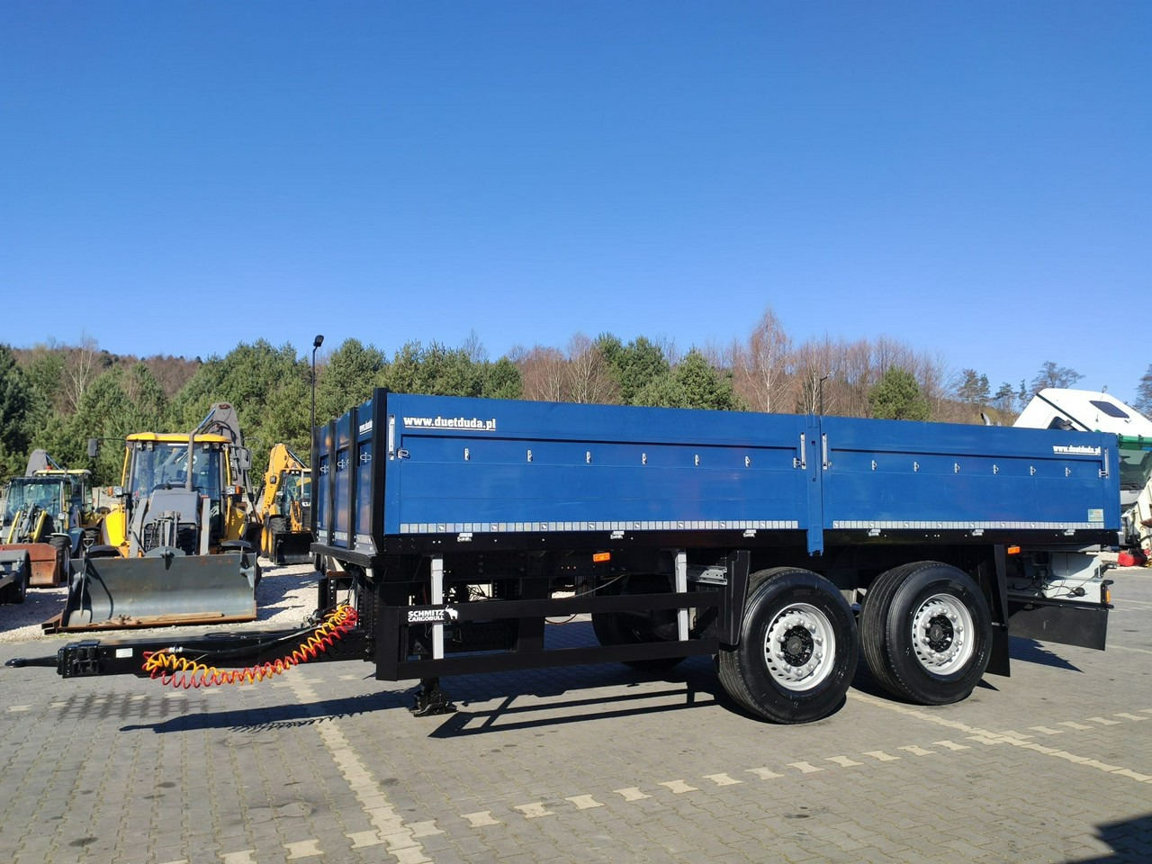 Schmitz Cargobull Ciężarowa 2-osiowa na poduszkach Tandem Stan Unikat !!! - Dropside/ Flatbed trailer: picture 3 Schmitz Cargobull Ciężarowa 2-osiowa na poduszkach Tandem Stan Unikat !!! - Dropside/ Flatbed trailer: picture 3