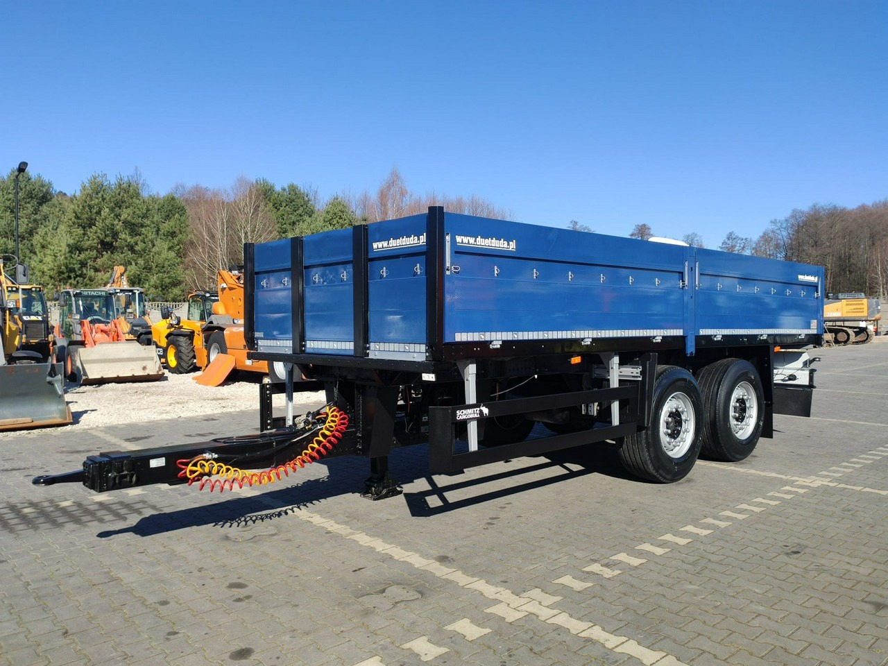 Schmitz Cargobull Ciężarowa 2-osiowa na poduszkach Tandem Stan Unikat !!! - Dropside/ Flatbed trailer: picture 2 Schmitz Cargobull Ciężarowa 2-osiowa na poduszkach Tandem Stan Unikat !!! - Dropside/ Flatbed trailer: picture 2