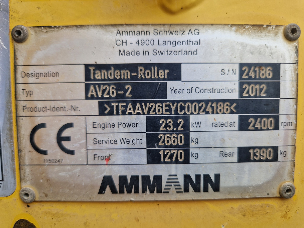 Road roller AMMANN AV 26 - 2: picture 8