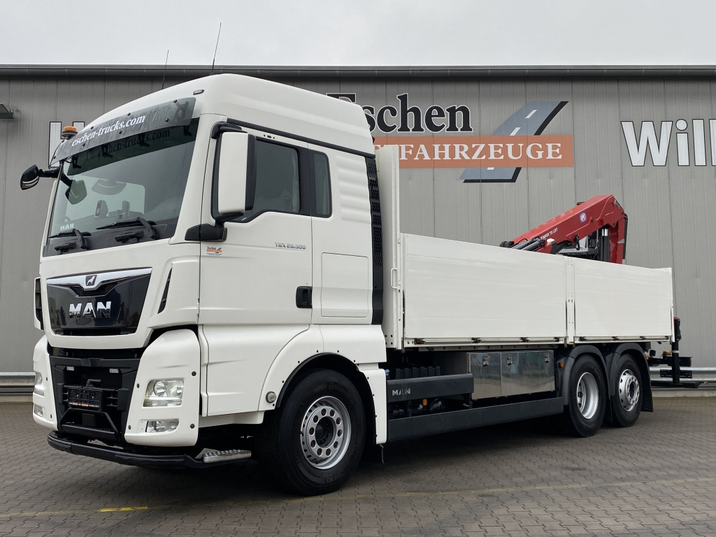 MAN TGX 26.500 6x2-4 LL / HMF 2110 L-MC Kran - Dropside/ Flatbed truck, Crane truck: picture 1 MAN TGX 26.500 6x2-4 LL / HMF 2110 L-MC Kran - Dropside/ Flatbed truck, Crane truck: picture 1