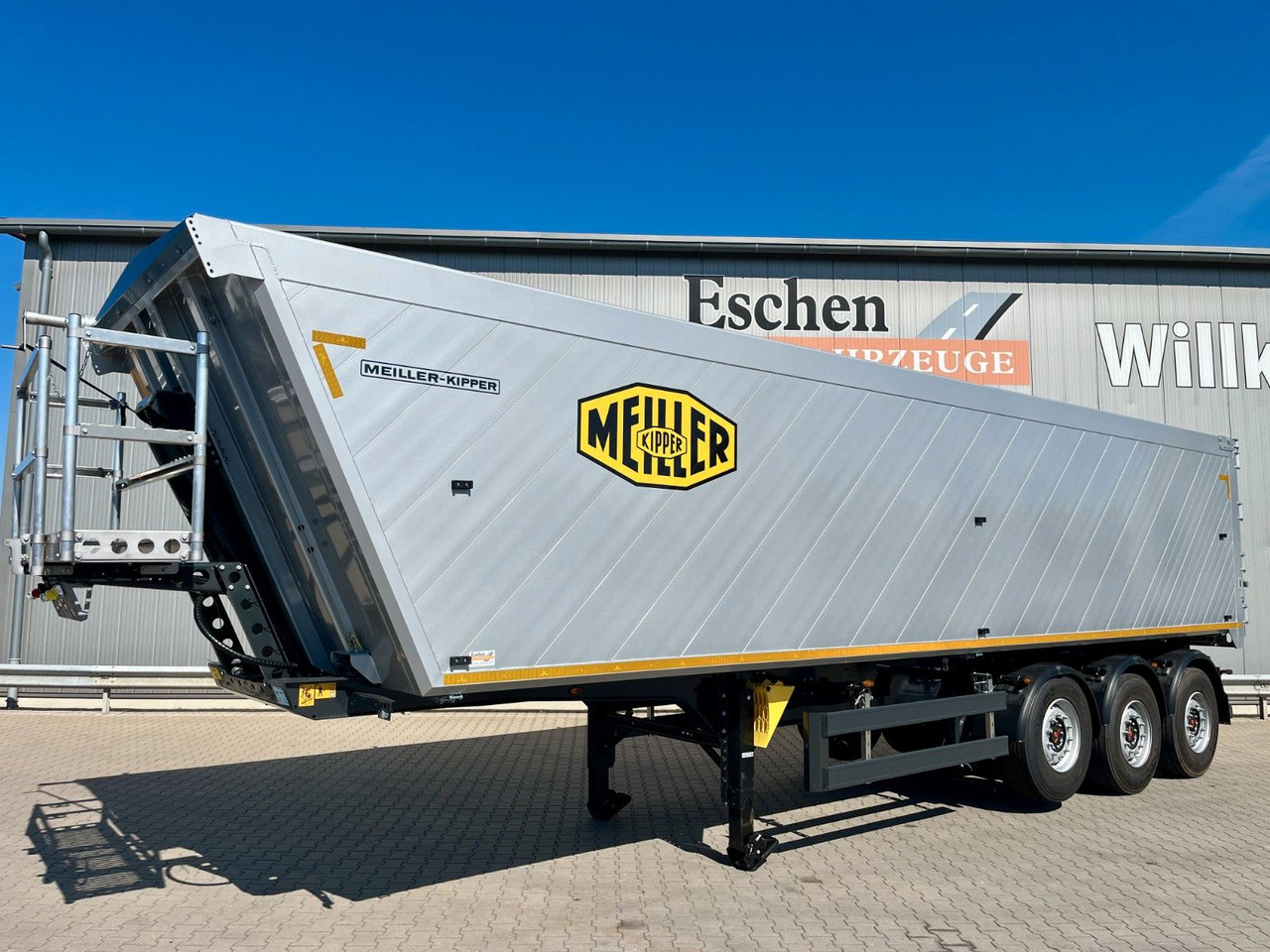 Tipper semi-trailer Meiller MHKA 45/3 Getreide 49m³ ALU*7mm Boden*Lift*Plane: picture 1