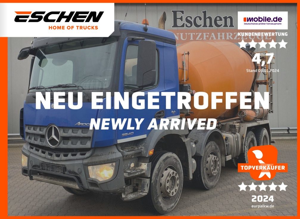 Mercedes-Benz 3540 8x4 Arocs / 9 m³ Intermix-Aufbau - Concrete mixer truck: picture 1 Mercedes-Benz 3540 8x4 Arocs / 9 m³ Intermix-Aufbau - Concrete mixer truck: picture 1
