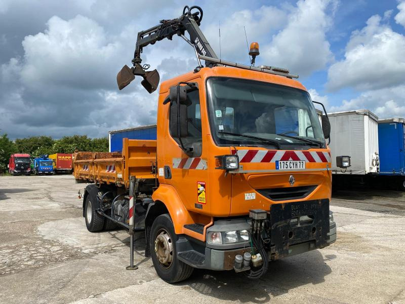 Renault Midlum 180 - Tipper, Crane truck: picture 1 Renault Midlum 180 - Tipper, Crane truck: picture 1