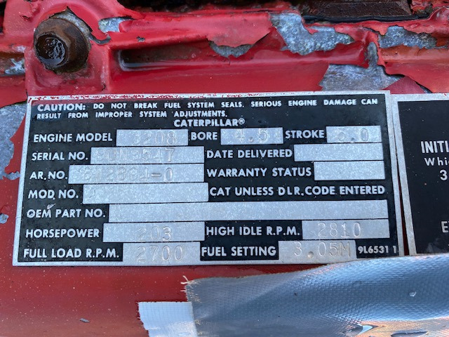 Engine for Construction machinery CAT 3208: picture 6