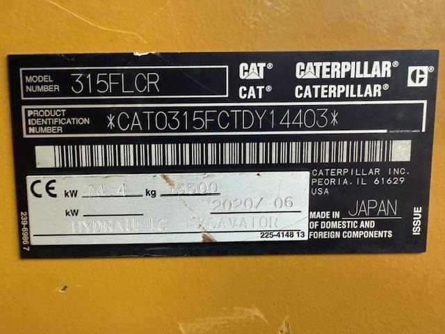 Cat 315 F LCR  - Crawler excavator: picture 5 Cat 315 F LCR  - Crawler excavator: picture 5