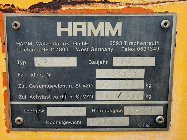 Hamm GRW 15 - Pneumatic roller: picture 5 Hamm GRW 15 - Pneumatic roller: picture 5