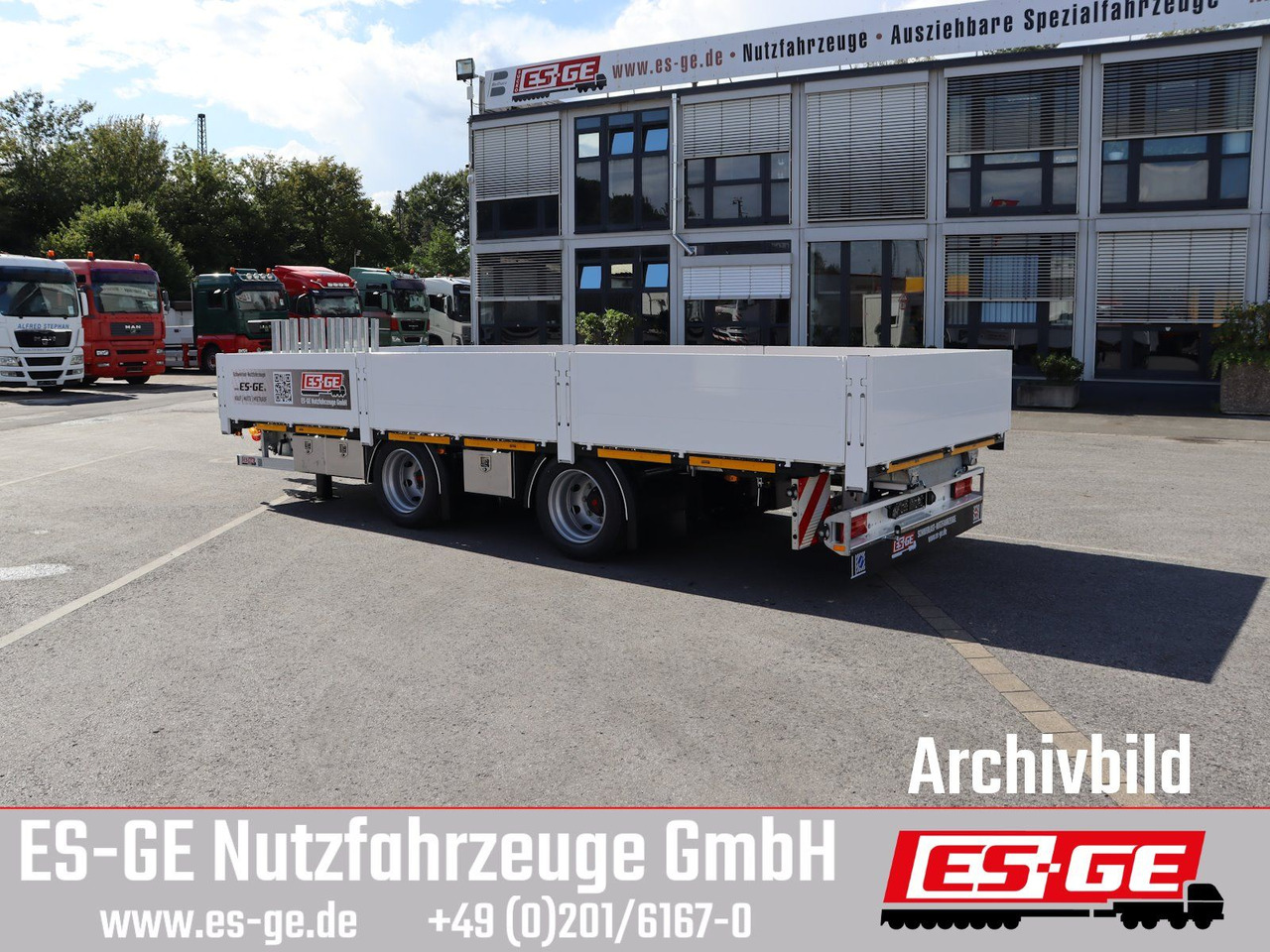 ES-GE Tandemanhänger - CV - Dropside/ Flatbed trailer: picture 1 ES-GE Tandemanhänger - CV - Dropside/ Flatbed trailer: picture 1