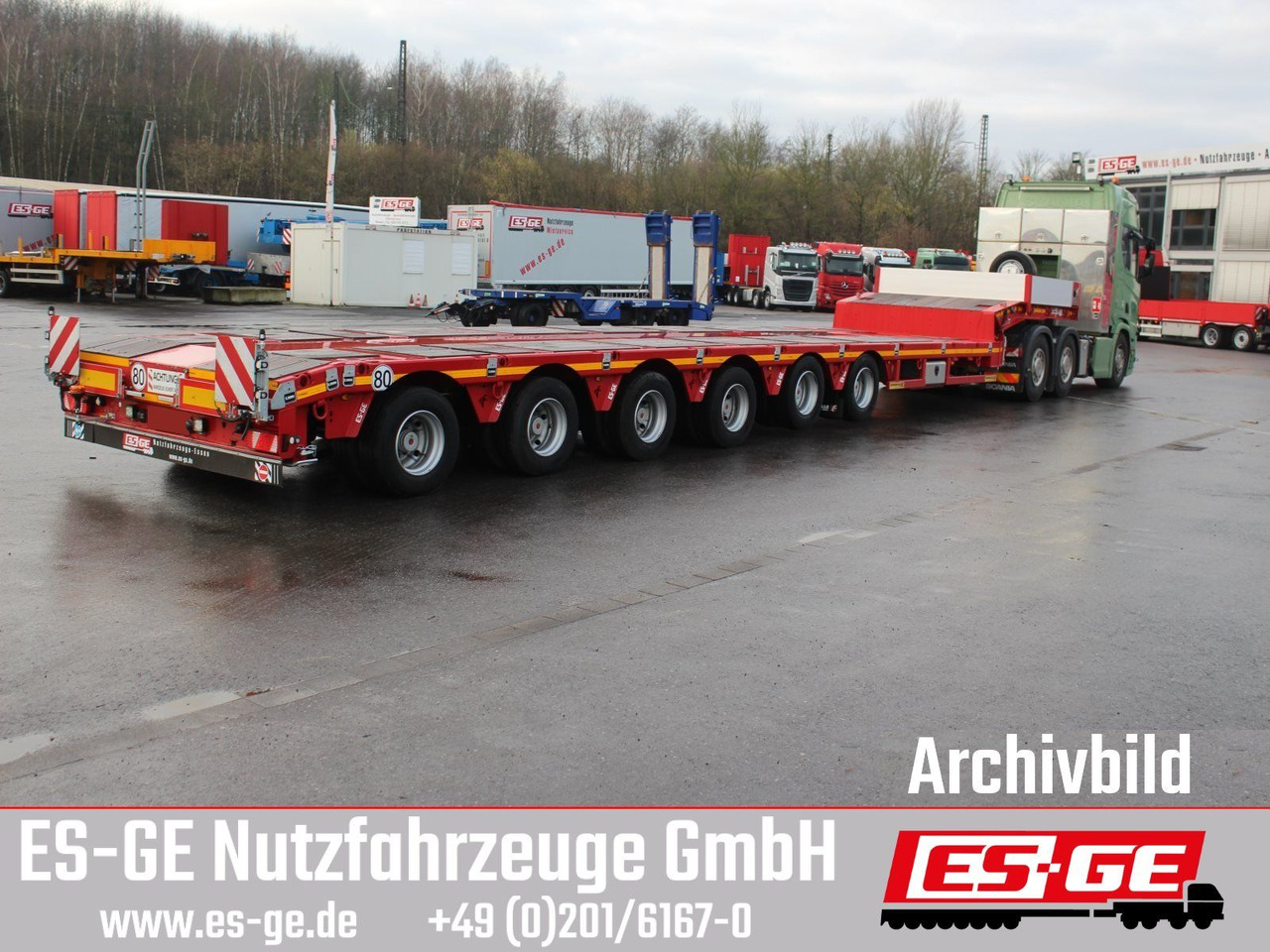Faymonville Multimax Satteltieflader - hydr. gelenkt - Low loader semi-trailer: picture 1 Faymonville Multimax Satteltieflader - hydr. gelenkt - Low loader semi-trailer: picture 1