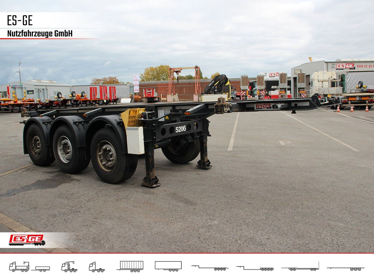 Krone 3-Achs-Containerchassis 20' - Container transporter/ Swap body semi-trailer: picture 3 Krone 3-Achs-Containerchassis 20' - Container transporter/ Swap body semi-trailer: picture 3