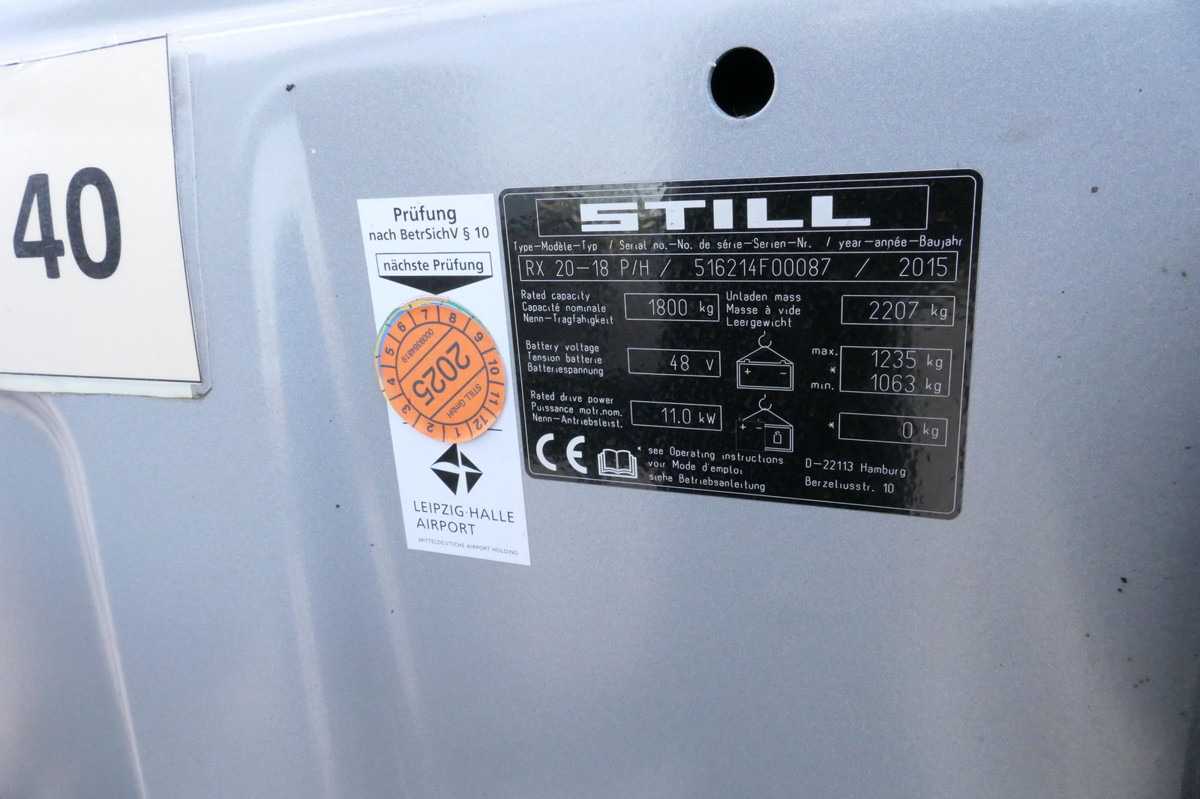 Leasing of STILL RX 20-18P/H 4-RAD Lange Gabeln STILL RX 20-18P/H 4-RAD Lange Gabeln: picture 11