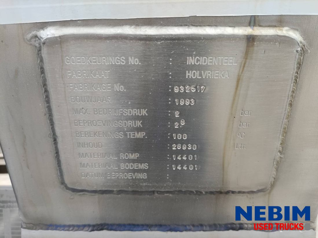 Burg Bpdo 12-27 Z - 26930Ltr - Tanker semi-trailer: picture 3 Burg Bpdo 12-27 Z - 26930Ltr - Tanker semi-trailer: picture 3