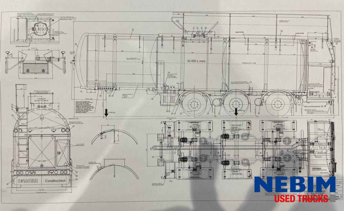Magyar S43EDD Milk Tank - 36.000L - Tanker semi-trailer: picture 3 Magyar S43EDD Milk Tank - 36.000L - Tanker semi-trailer: picture 3