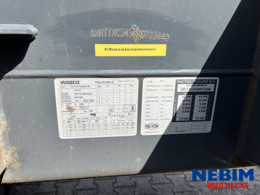 Pacton ET3 - Multi / Slider / Flex - Container transporter/ Swap body semi-trailer: picture 3 Pacton ET3 - Multi / Slider / Flex - Container transporter/ Swap body semi-trailer: picture 3