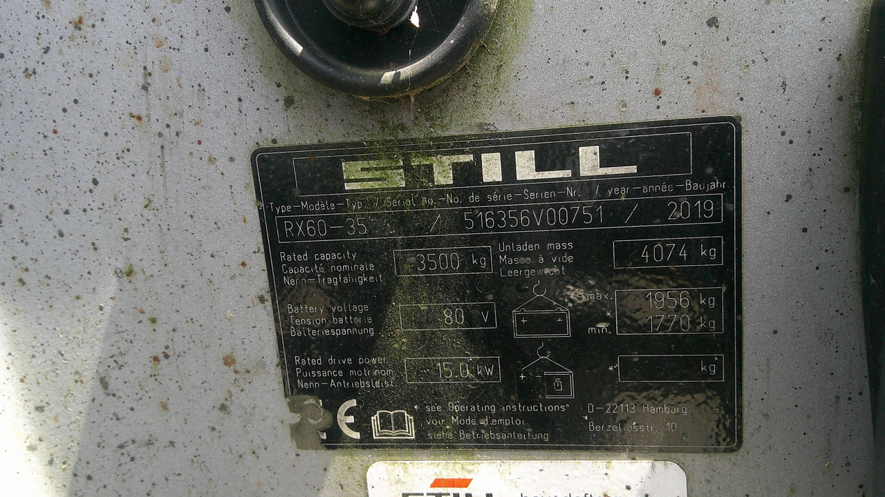 STILL RX60-35 - Electric forklift: picture 2 STILL RX60-35 - Electric forklift: picture 2