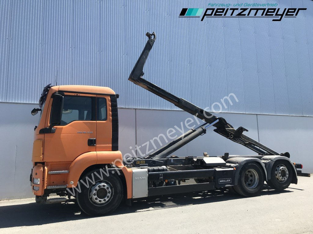 Hook lift truck MAN TGS 26.440 BL6x2 Meiller RK 2070 mit Lenkachse: picture 8
