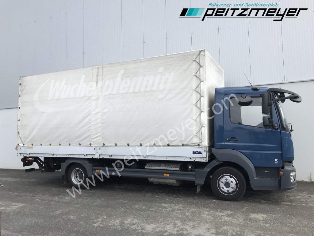 Curtain side truck MERCEDES-BENZ Atego 818 L Pritsche+LBW, Klima, 2 x AHK: picture 8