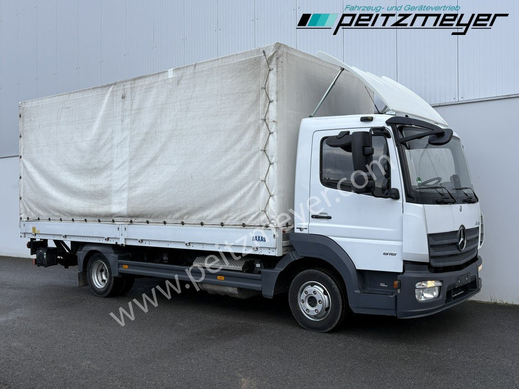 MERCEDES-BENZ Atego 818 L Pritsche + LBW, Klima, 3 Sitzer, 94 tkm - Curtain side truck: picture 2 MERCEDES-BENZ Atego 818 L Pritsche + LBW, Klima, 3 Sitzer, 94 tkm - Curtain side truck: picture 2