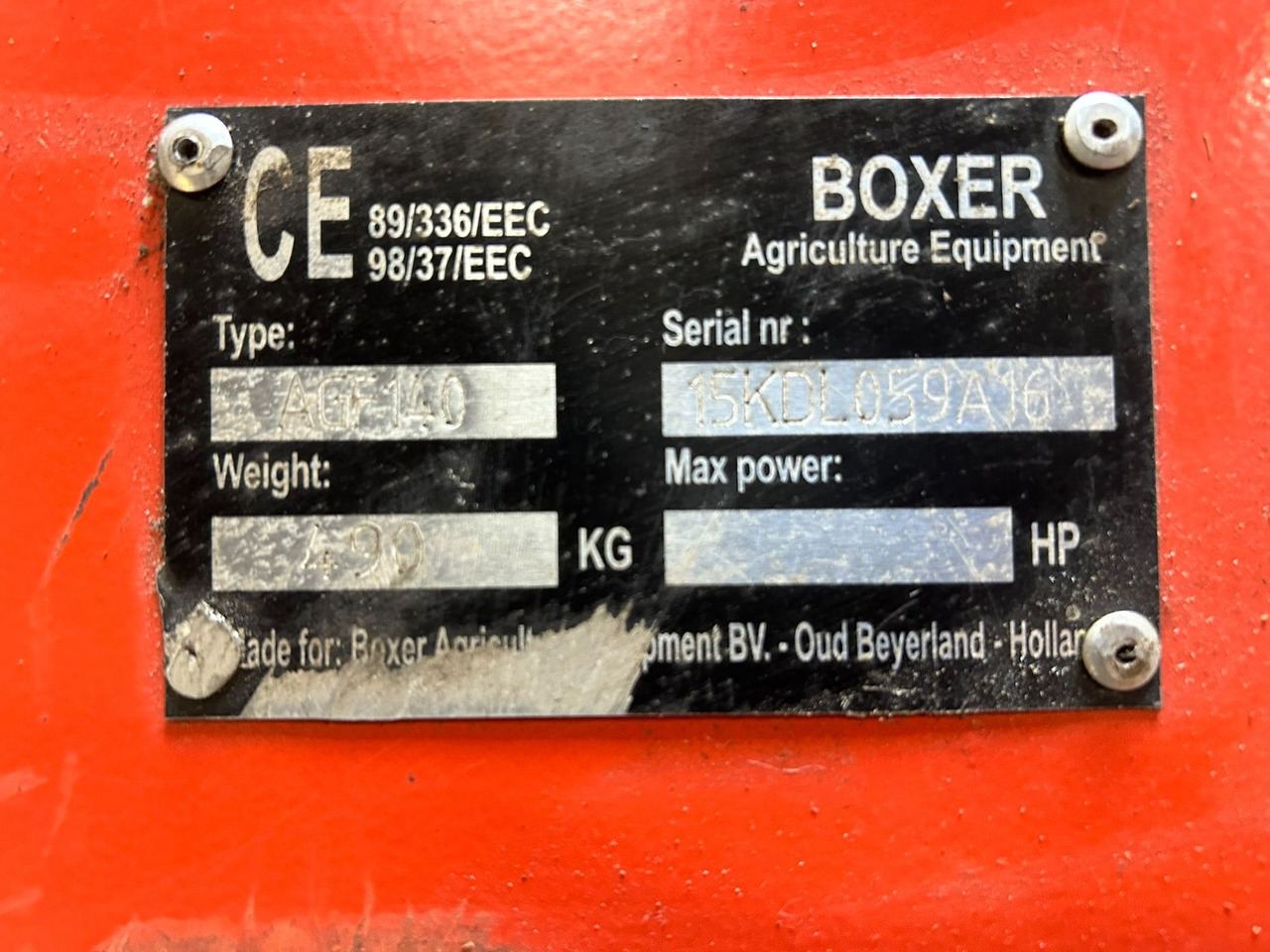 Boxer Boxer agroculture agf140 - Verge mower: picture 4 Boxer Boxer agroculture agf140 - Verge mower: picture 4