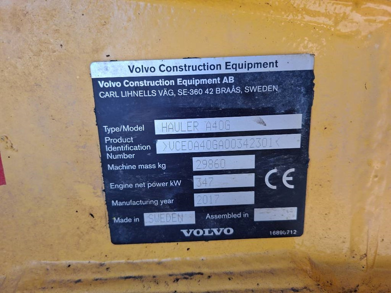 Articulated dump truck Volvo A 40 G Hardox: picture 6