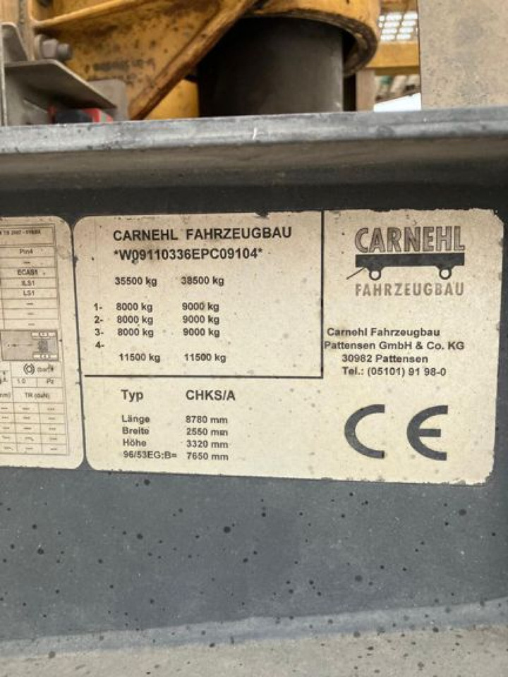 CARNEHL Kippauflieger CHKS A Kippauflieger - Tipper semi-trailer: picture 4 CARNEHL Kippauflieger CHKS A Kippauflieger - Tipper semi-trailer: picture 4