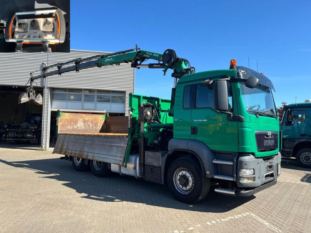 MAN TG-S 28.480 6x4H-4 BL 3-Achs Kipper Kran Funk Li - Crane truck: picture 3 MAN TG-S 28.480 6x4H-4 BL 3-Achs Kipper Kran Funk Li - Crane truck: picture 3