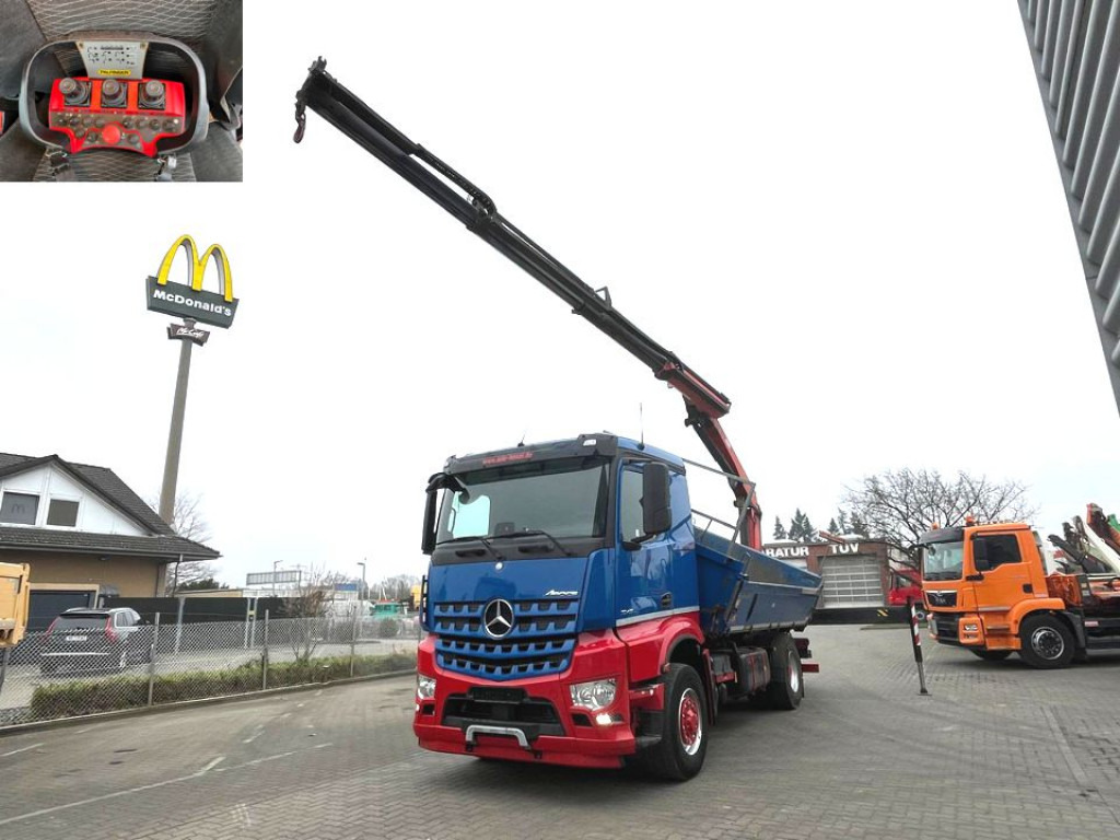 MERCEDES-BENZ Arocs 1845 4x4 HAD 2-Achs Allradkipper Heckkran Funk - Tipper, Crane truck: picture 1 MERCEDES-BENZ Arocs 1845 4x4 HAD 2-Achs Allradkipper Heckkran Funk - Tipper, Crane truck: picture 1